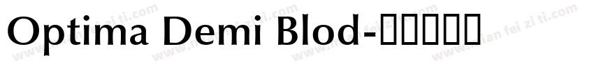 Optima Demi Blod字体转换
